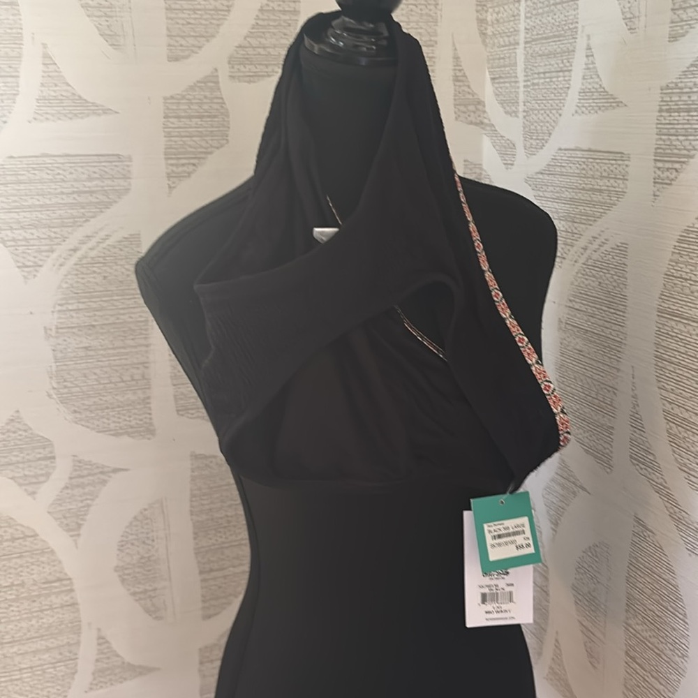Skye Swimwear mid waist bikini bottom black size large NWT - Picture 3 of 5